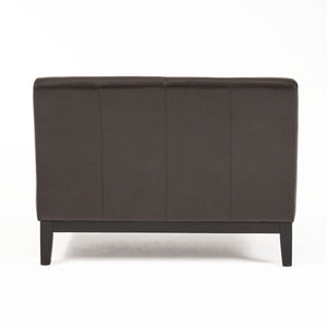 English Elm Love Seat Pu Leather Compact Loveseat with Tapered Rubberwood Legs for Apartments N771P262600W