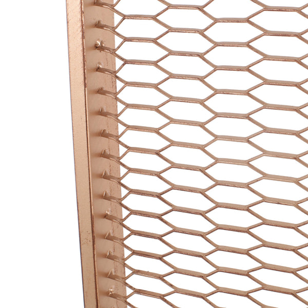 English Elm Christopher Knight Home® - STEEL Screen Divider Iron Room Partition – Gold Brushed Brown Mesh Panel, Modern Free-Standing Accent (33.5x32.5) 67262.00
