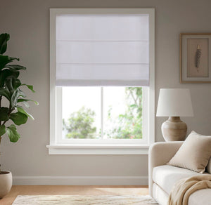 English Elm 1PC Cordless Roman Blind 33x64" Galen Matte Blackout Fabric, 100% Polyester, Energy Saving White 5.96 L x 9.25 W x 8.07 H B035P341210
