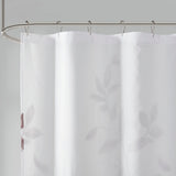 Madison Park Cecily Modern/Contemporary Burnout Printed Shower Curtain MP70-6630 Mauve