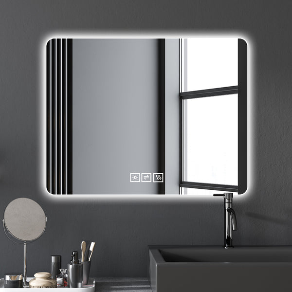 English Elm Bathroom Led Vanity Mirror Frameless Anti-fog Dimmable Wall Mount Spa Design W2071P172692