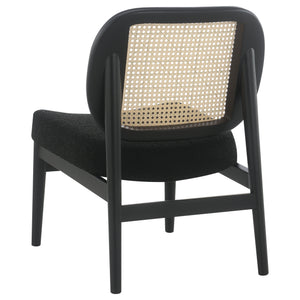 English Elm Quinne Cane Weave Accent Chair with Padded Seat for Bedroom or Living Room B062P451701