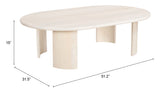 Risan Coffee Table Natural 109918 Zuo Modern