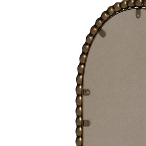 English Elm Iron Oval Retro Mirror with Antique Finish - Decorative Wall Hanging for Living Room & Entryway (Elegant) Gold W757P266576