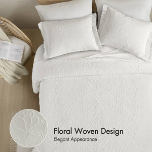 English Elm 3PCS Queen Comforter Set – Ultra-Soft Washed Microfiber Comforter with Plush Poly Fill, Cozy Luxury Bedding White 17.72 L x 15.75 W x 5.51 H B035P341100