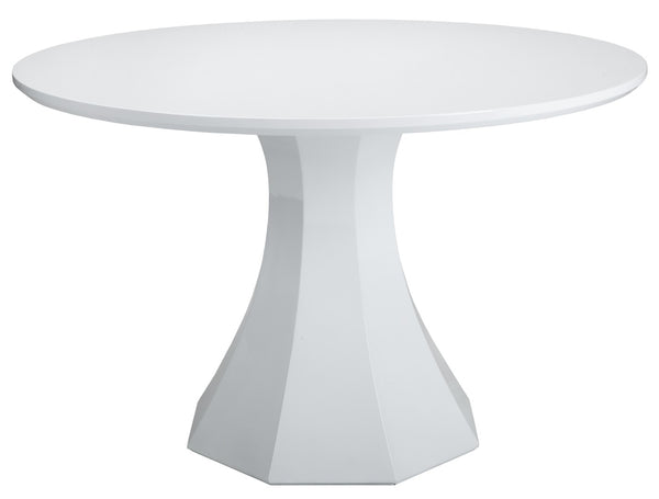 Sunpan SANARA Dining Table - 47.5" High-Gloss White Finish, Modern Elegance for Versatile Dining Spaces 71121-S