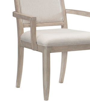 English Elm Modern McKewen Armchairs Set of 2 Upholstered Dining Accent Chairs Oak Veneer Gray-Toned Fabric Comfort Gray 41 L x 26.25 W x 15 H B011P271414