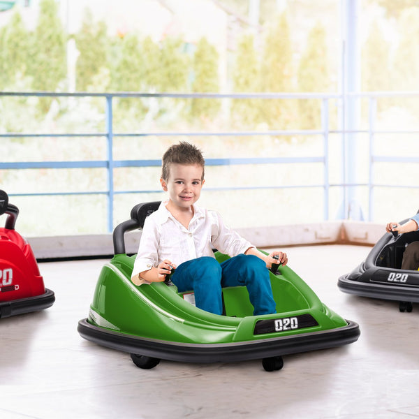 English Elm Aosom 12v Kids Bumper Car Ride on Toy with Dual Joysticks and Parental Remote W2225P249895