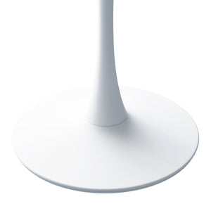 English Elm 31.50" Hexagonal Coffee Table with White Marble Print Top and Metal Base – Modern Compact Chic for Small Spaces W757P186688