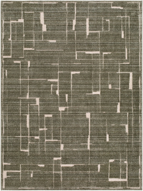 Livabliss Alma Machine Woven Polypropylene Area Rug Neutral Modern Style for Living Room Floors Olive, Medium B 5'3" x 7' EDAL2302-537