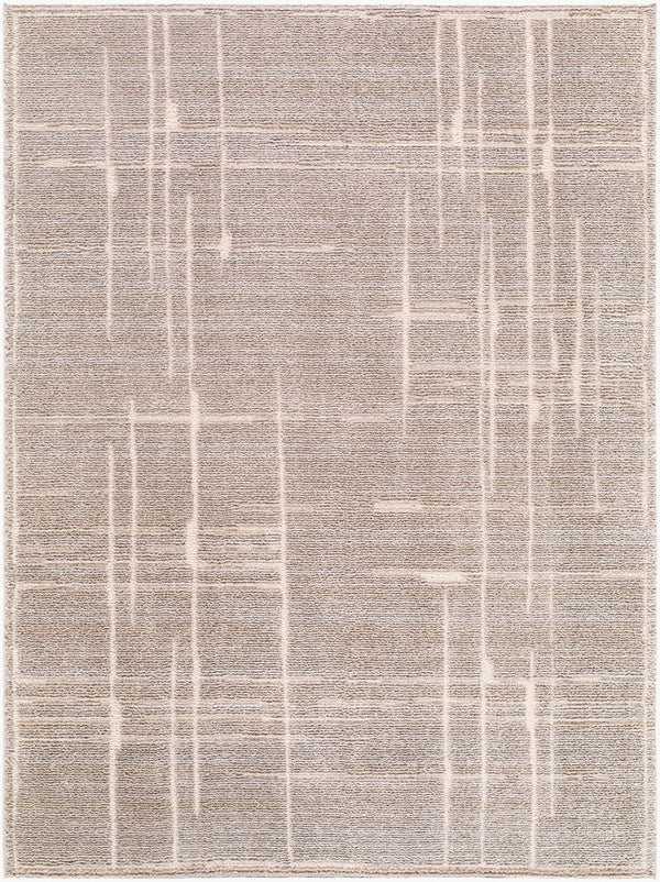 Livabliss Alma Geometric Polypropylene Area Rug Turkish Woven Modern Living Room Floor Accent Medium Brown, T 5'3" x 7' EDAL2304-537