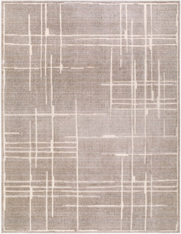 Livabliss Alma Geometric Polypropylene Area Rug Turkish Woven Modern Living Room Floor Accent Medium Brown, T 7'10" x 10'2" EDAL2304-710102
