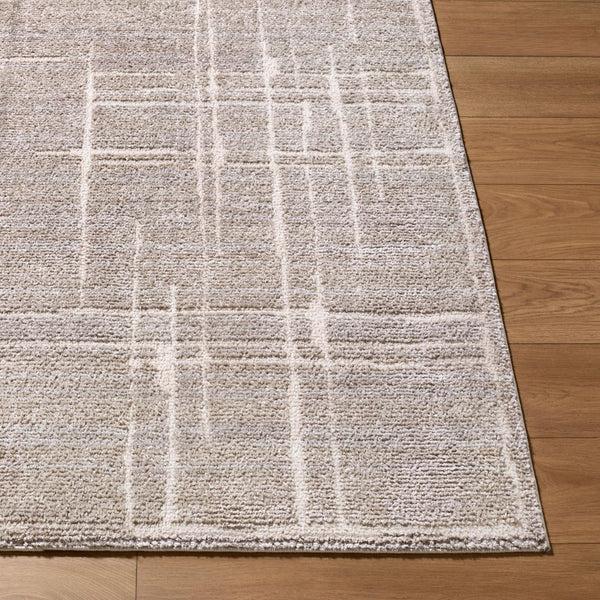 Livabliss Alma Geometric Polypropylene Area Rug Turkish Woven Modern Living Room Floor Accent Medium Brown, T 5'3" x 7' EDAL2304-537