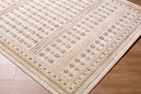 Livabliss Alma Bohemian Global Polypropylene Area Rug Turkey Woven Eclectic Living Room Floor Ivory, Light Ol 5'3" x 7' EDAL2305-537