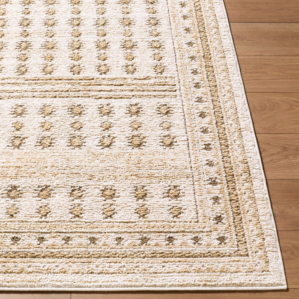 Livabliss Alma Bohemian Global Polypropylene Area Rug Turkey Woven Eclectic Living Room Floor Ivory, Light Ol 5'3" x 7' EDAL2305-537