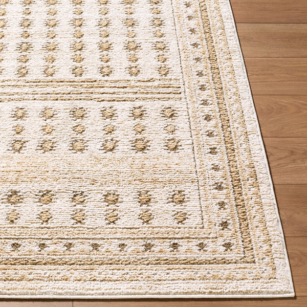 Livabliss Alma Bohemian Global Polypropylene Area Rug Turkey Woven Eclectic Living Room Floor Ivory, Light Ol 5'3" x 7' EDAL2305-537