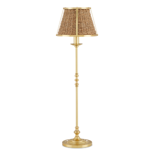 Deauville Table Lamp - Handmade Seagrass & Brass Design by Suzanne Duin for Elegant Home Decor