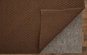 Feizy Rugs Tito Hand Woven Polypropylene Solid Rug - Stylish, Low-profile Design For High-traffic Spaces Brown Polypropylene Tto0826fbrn000f00
