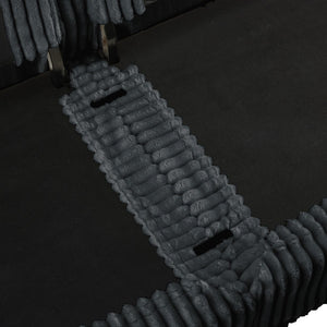 English Elm Modern Slipcovered 2-Seat Sofa Couch In Gray Corduroy – Stylish, Comfy, Easy-Care Design For Small Spaces W3041S00215