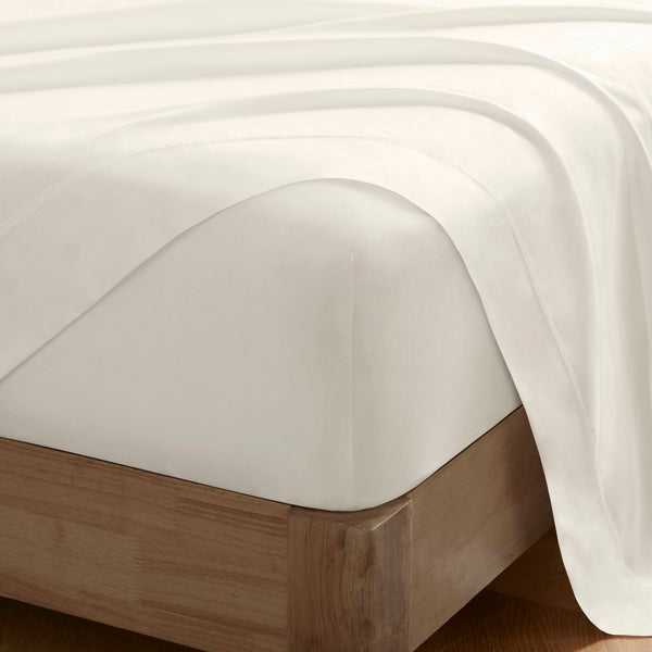 English Elm 5 Egyptian Cotton Split King Sateen Sheet Set with Deep Pockets Breathable Luxurious Feel Ivory 5 L x 14 W x 12.25 H B035P381319