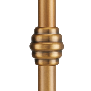 Caldwell Antique Brass Table Lamp with Bone Linen Shade - Elegant Design for Classic Interiors