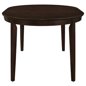 English Elm Gabriel Oval Extension Dining Table Set Seats Six Cappuccino Veneer Classic Style B062S01792