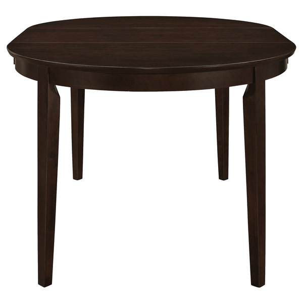 English Elm Gabriel Oval Extension Dining Table Set Seats Six Cappuccino Veneer Classic Style B062S01792