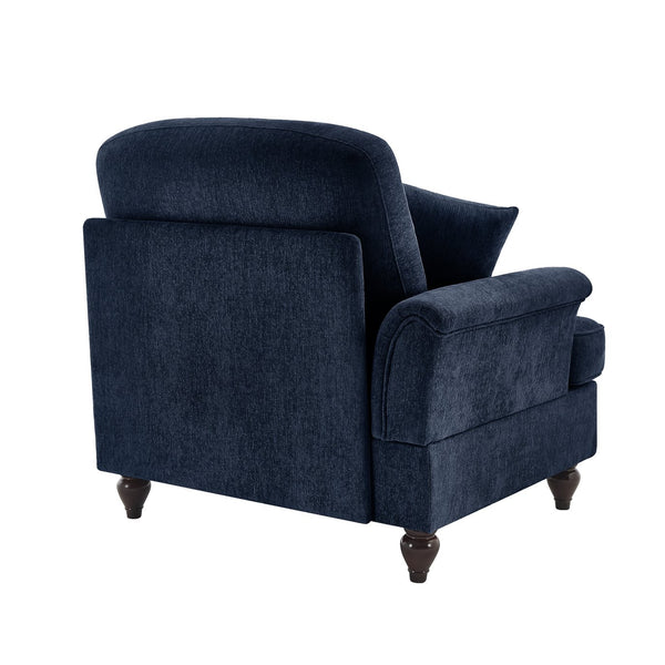 English Elm Sofa Cloud Style Chenille Upholstered Piece with Detachable Skirt and Modular Design W3041P332617