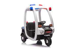 English Elm 12v Police Ride on Car Two Seat Kids Squad Truck with Lights Remote Control W1620P271425