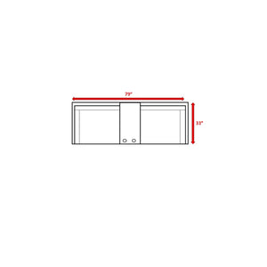English Elm 79'' Outdoor Loveseat – Stylish Hdpe Wicker Seating With Cushions & Built-In Cup Table For Two B120S00114