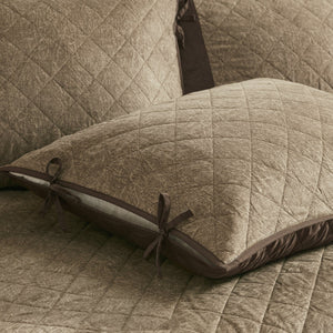 English Elm 6 Piece Reversible Daybed Cover Set Boone - Faux Suede Diamond Quilted Twin, 6-Pc Cabin Charm Ensemble B03597569