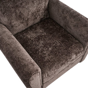English Elm Rapallo Upholstered Accent Chair Plush Seat Modern Frame for Living Room or Entryway Dark Brown N776P381488D