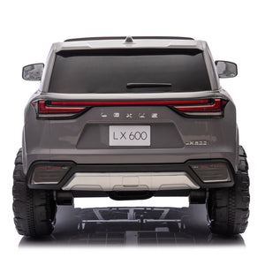 English Elm Licensed Lexus Lx600 24v Two Seater Kids Ride on Suv with Remote and Suspension Gray W1578P339058