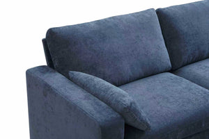 English Elm Modern Fabric Loveseat with Fsc Wood Frame Spring Cushions and Washable Covers W5515P443362