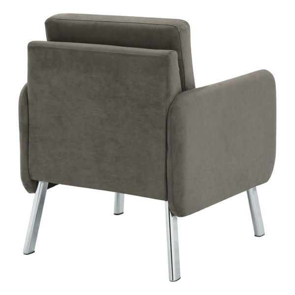 OSP Home Furnishings Lounge Seating with Chrome Base and High Density Foam for Modern Reception Areas Chair SL5601-SK2