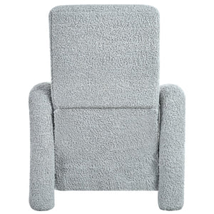 English Elm Christopher Knight Home® - 31.25" Push Back Recliner Plush Teddy Fleece Upholstered Armchair with Foam & Pocket Springs Comfort 90–120–150° Adjustments LIGHT GREY N763P212864R
