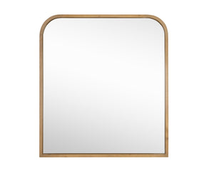 Sunpan CALABASAS Wall Mirror - Handcrafted Rustic Oak Frame, Minimalist Design for Modern and Farmhouse Decor 110175