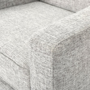 English Elm Christopher Knight Home® - Sawyer Light Grey Mid-Century Modern Fabric Club Chair - 100% Polyester, Rubberwood Legs, Cozy Comfort 61237.00LGTW