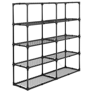 English Elm 5-shelf Wire Rack Set of Two with Zip Cover Dust Protection for Garage Storage W285P166905