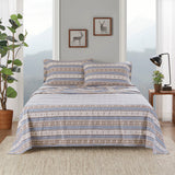 Woolrich Flannel Lodge/Cabin Sheet Set WR20-1789 Blue Snowflake