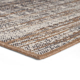 Christopher Knight Home® - Noble House - Cortez Outdoor 5'3" X 7' Contemporary Area Rug, Gray and Beige