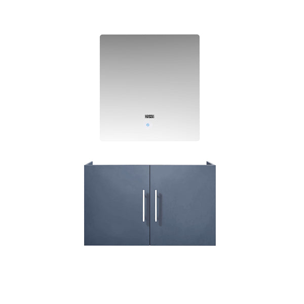 English Elm Dark Grey Bath Vanity 30 In. W With Illuminated Led Mirror – Modern, Compact & Ready To Install! B2731S00493