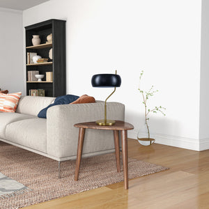 English Elm Ashcroft Furniture - Small Minimalist Wooden Table Lamp - Dimmable, Compact Design For Bedside & Office, Fast Shipping! B183P315109