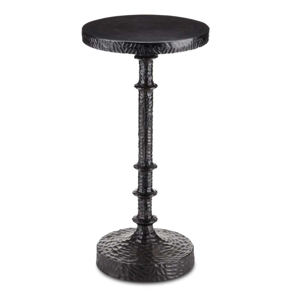 Gallo Bronze Accent Table - Artful Design with Textured Surface, Ideal for Modern Traditional Spaces