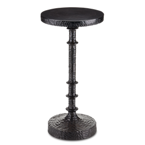 Gallo Bronze Accent Table - Artful Design with Textured Surface, Ideal for Modern Traditional Spaces