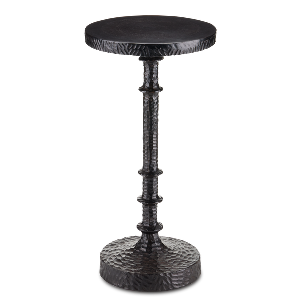 Gallo Bronze Accent Table - Artful Design with Textured Surface, Ideal for Modern Traditional Spaces