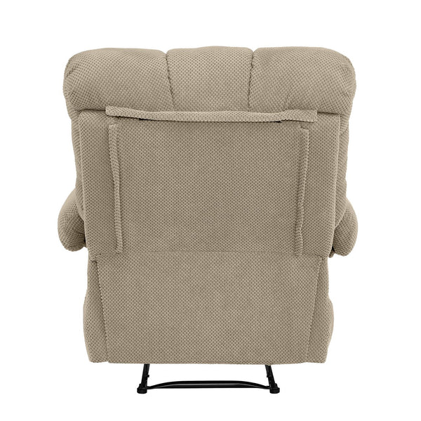 English Elm Camel Overstuffed Manual Recliner with High Density Padding for Modern Living Rooms Camel W5568P449829
