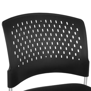 OSP Home Furnishings Tall Stackable Office Visitor Chairs Ergonomic Commercial Seating for Reception Areas 2/Ctn 88657C2-30