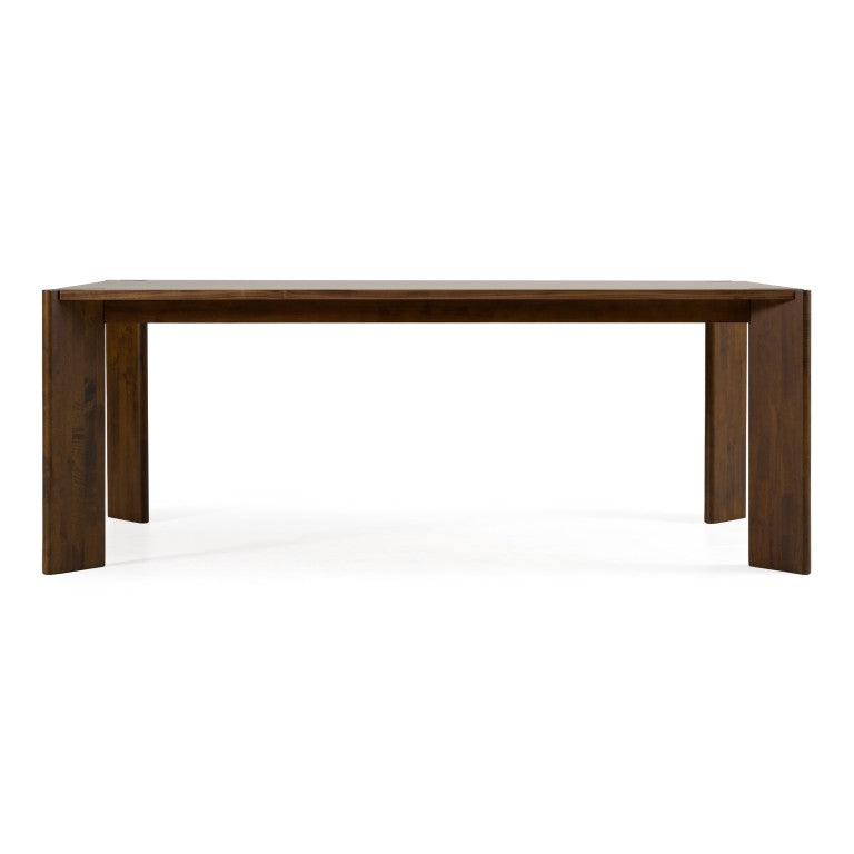 VIG Furniture Edelman Walnut Dining Table 78.8" Rectangular Mid-Century Modern Veneer Top Seats 6, Solid Legs VGMA-MIT-5411-WAL