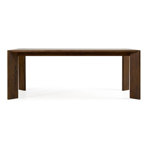 VIG Furniture Edelman Walnut Dining Table 78.8" Rectangular Mid-Century Modern Veneer Top Seats 6, Solid Legs VGMA-MIT-5411-WAL